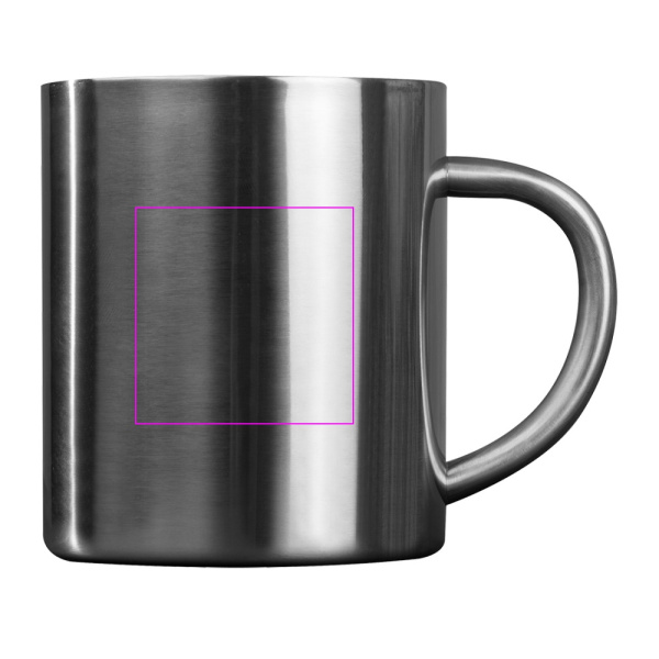 Metāla krūze 300 ml EDGAR: Print area 1 · L3