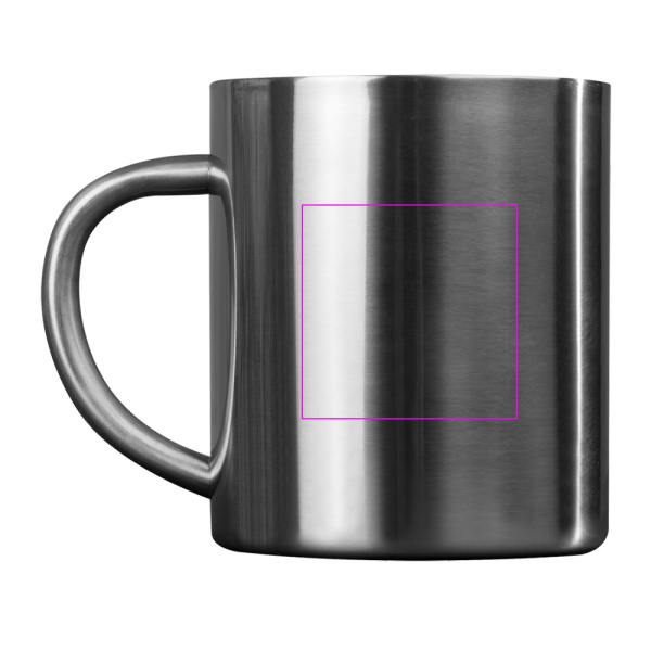 Metāla krūze 300 ml EDGAR: Print area 2 · L3