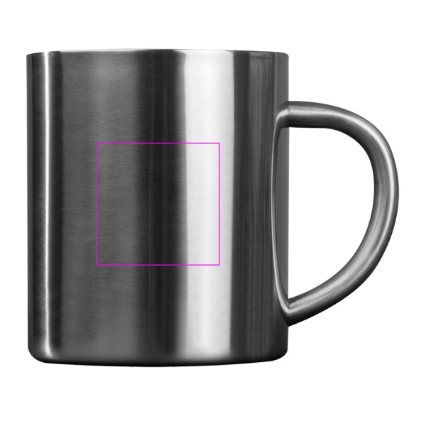 Metāla krūze 300 ml EDGAR: Print area 3 · T4