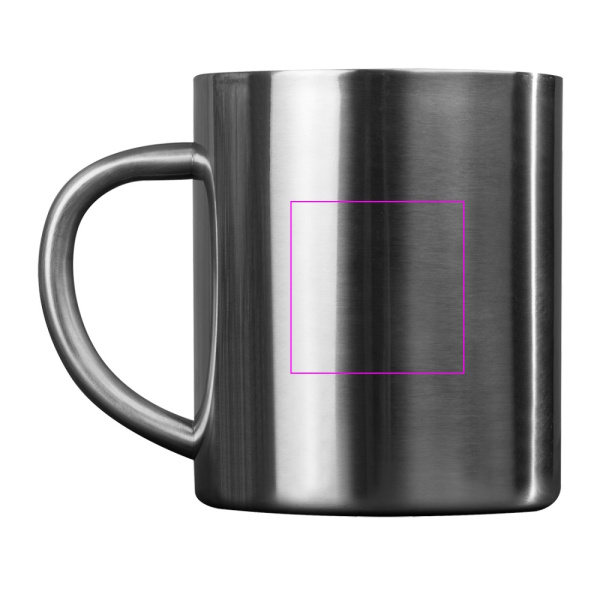 Metāla krūze 300 ml EDGAR: Print area 4 · T4