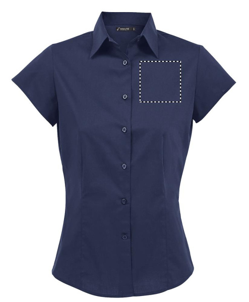 EXCESS STRETCH WOMEN SHIRT: BRUST LINKS
