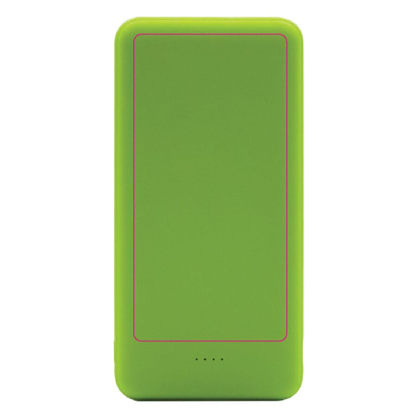 Elite Rubberized Powerbank 8000mAh: top side