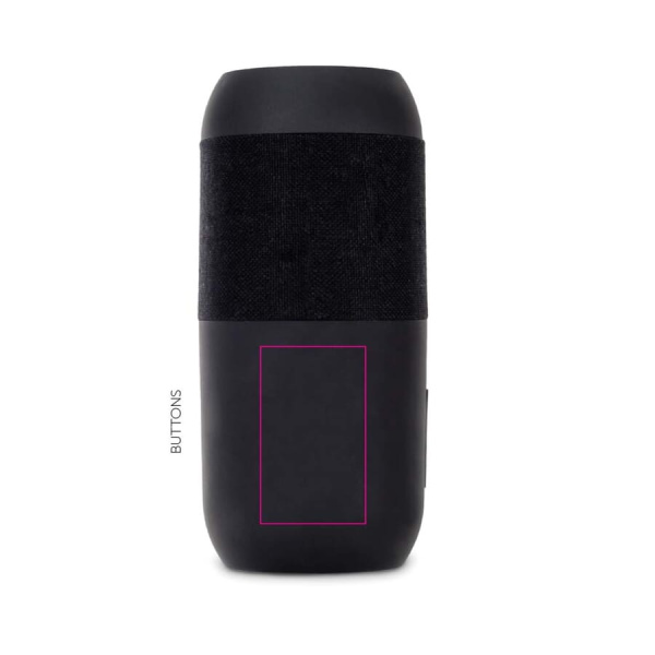 Wireless solar speaker torch 2x5W IPX6: precis bredvid på/av-knappen