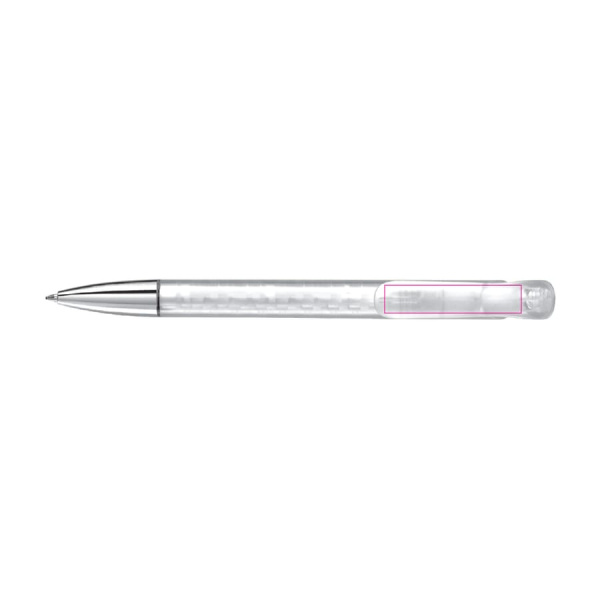 Ball pen Atlas transparent metal tip: on the clip
