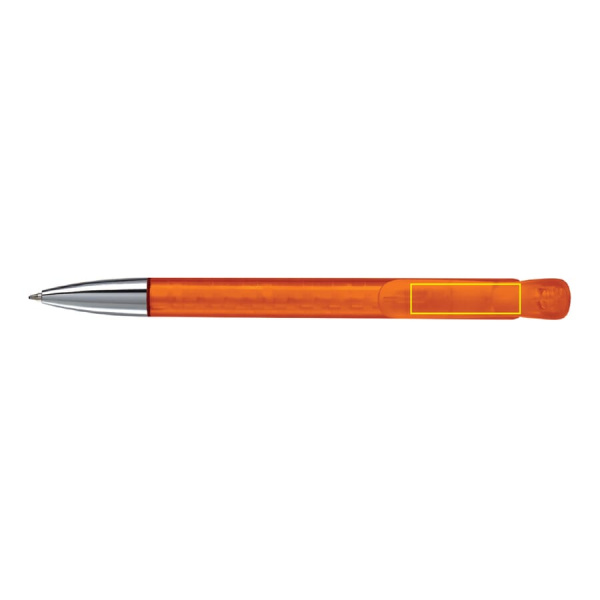 Ball pen Atlas transparent metal tip: on the clip