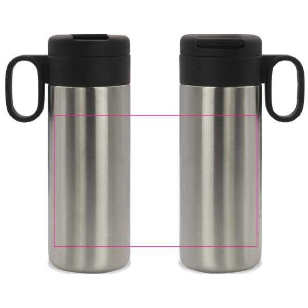 Termo pudele Flow ar rokturi 400 ml: Visapkārt