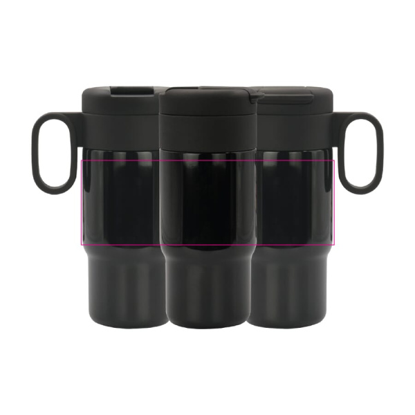 Isolierbecher Flow mit Griff 300 ml: Rundum