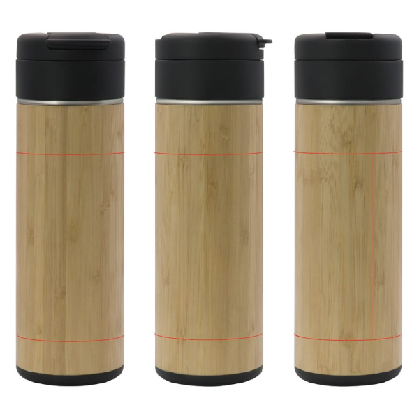 Termosflaska Flow bambu 400 ml: Runt om