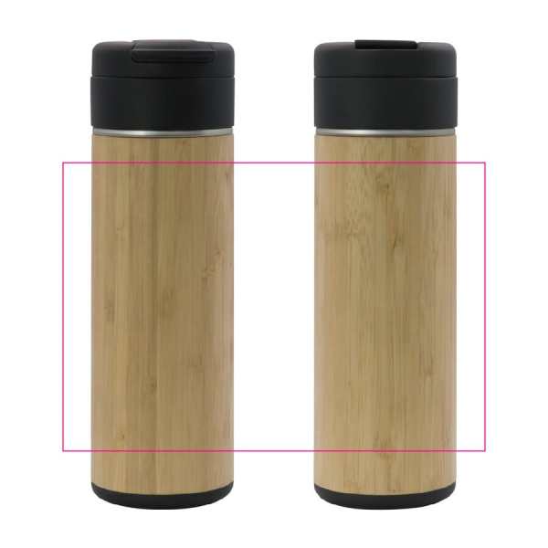 Termosflaska Flow bambu 400 ml: Runt om
