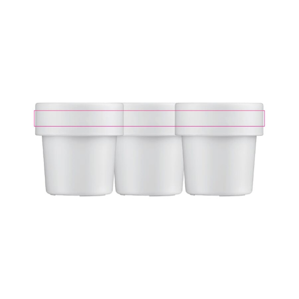 Hot-but-cool cup with strawberry seeds: on the edge