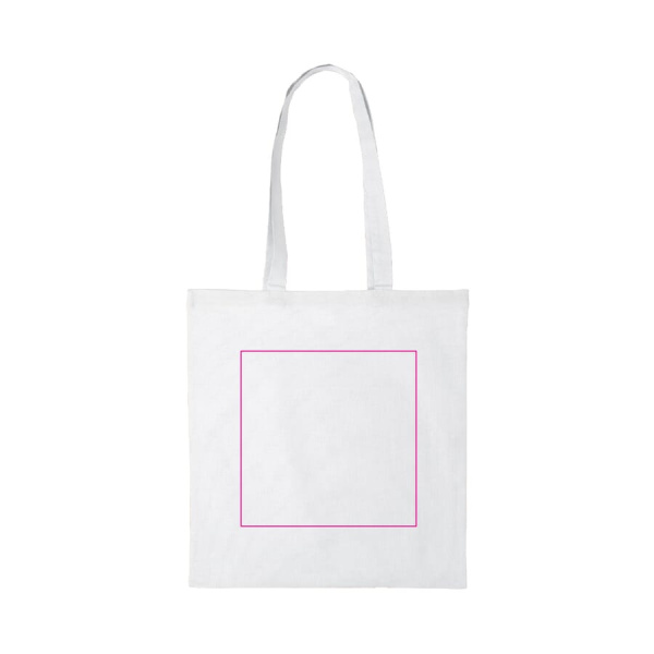Recycled cotton bag 140g/m² 38x42 cm: side 2