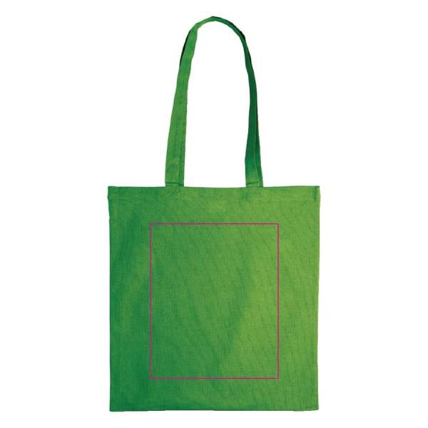 Recycled cotton bag 140g/m² 38x42 cm: side 1