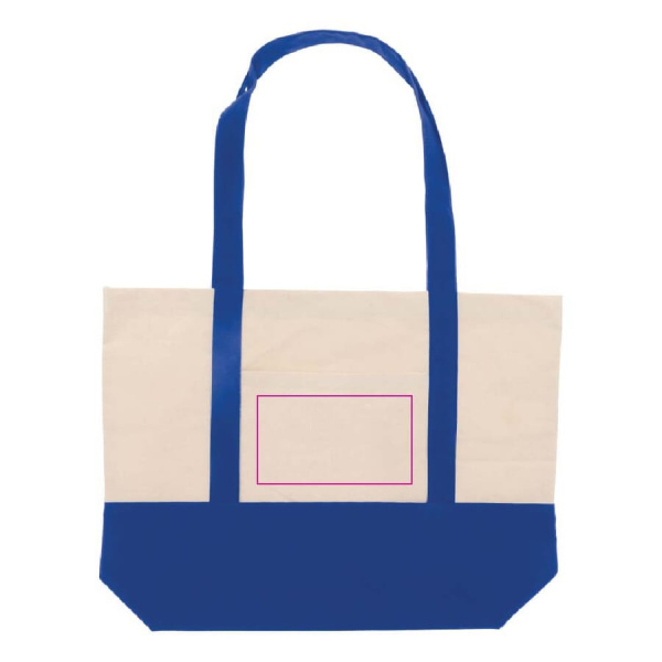 Strandtasche Baumwollsegeltuch OEKO-TEX® 280g/m² 42x10x30 cm: auf der Tasche