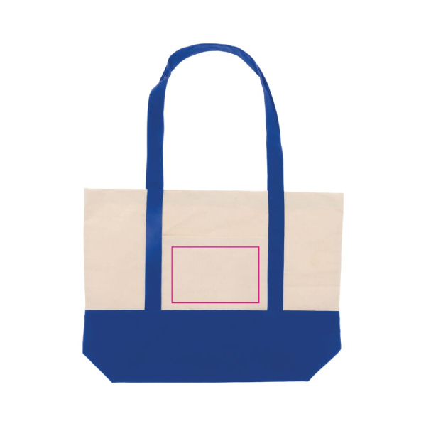 Strandtasche Baumwollsegeltuch OEKO-TEX® 280g/m² 42x10x30 cm: Auf der Tasche