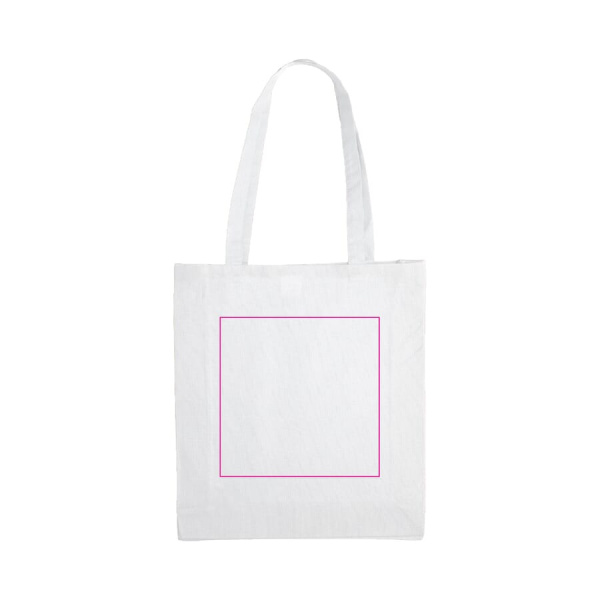 Återvunnen bomullspåse med bälg 140g/m² 38x10x42 cm: sida 1