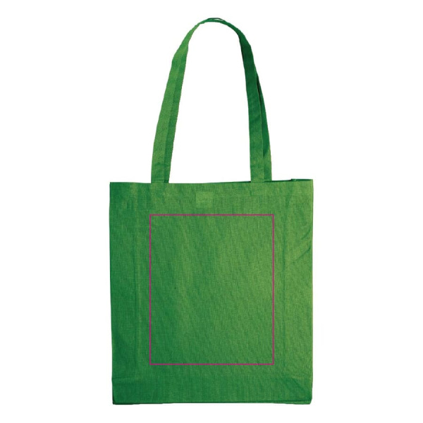 Återvunnen bomullspåse med bälg 140g/m² 38x10x42 cm: sida 1