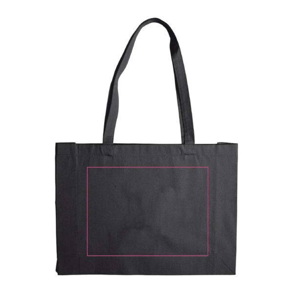 Tasche aus recycelter Baumwolle 140g/m² 49x14x37 cm: Seite 1
