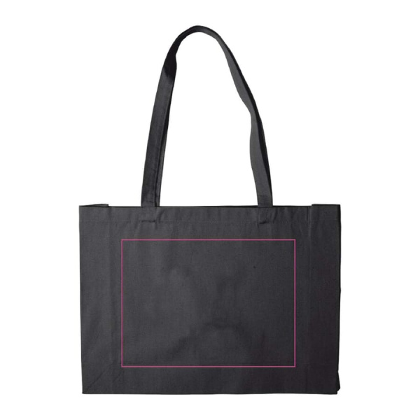Tasche aus recycelter Baumwolle 140g/m² 49x14x37 cm: Seite 2