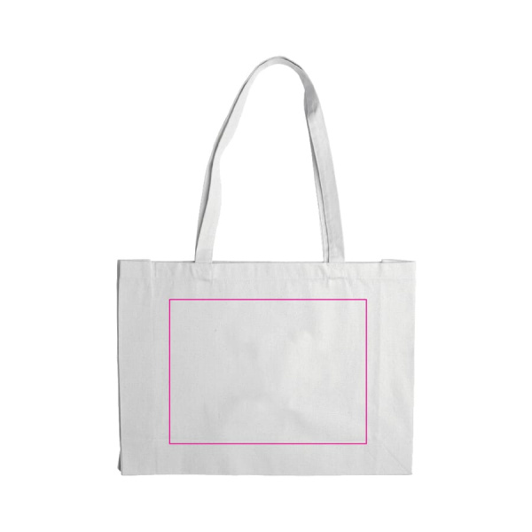 Tasche aus recycelter Baumwolle 140g/m² 49x14x37 cm: Seite 1