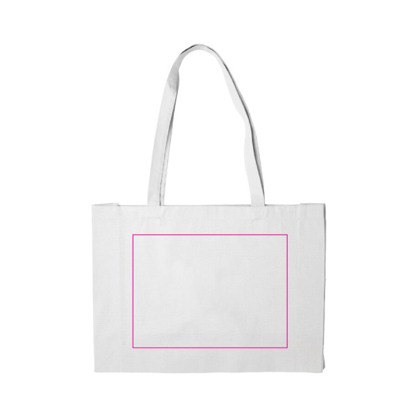 Tasche aus recycelter Baumwolle 140g/m² 49x14x37 cm: Seite 2