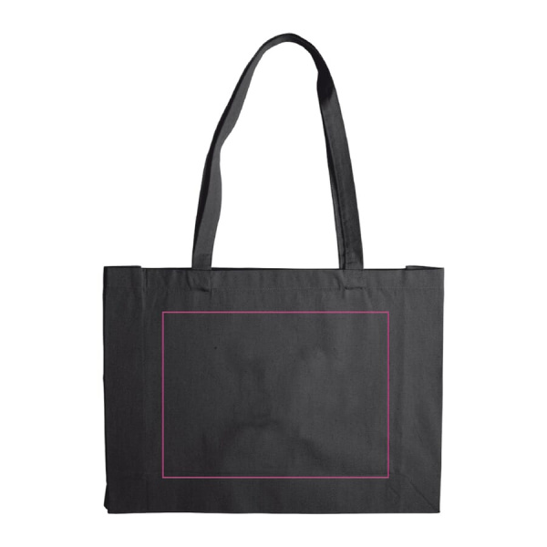 Tasche aus recycelter Baumwolle 140g/m² 49x14x37 cm: Seite 1