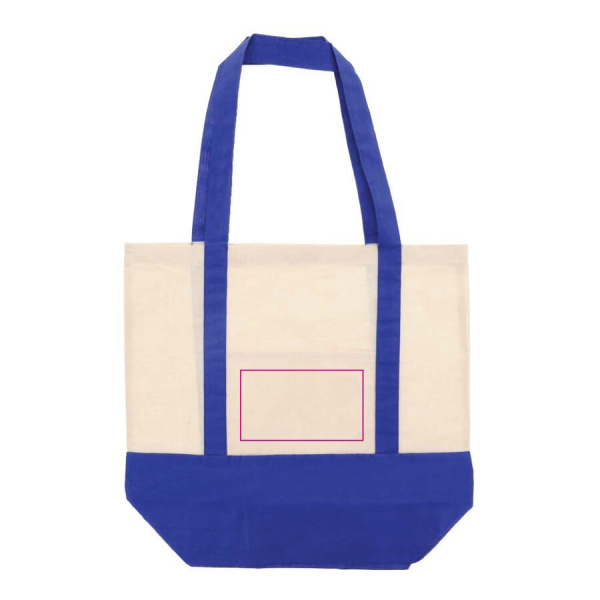 Ostoskasssi OEKO-TEX® puuvilla 140g/m² 40x10x35 cm: taskussa