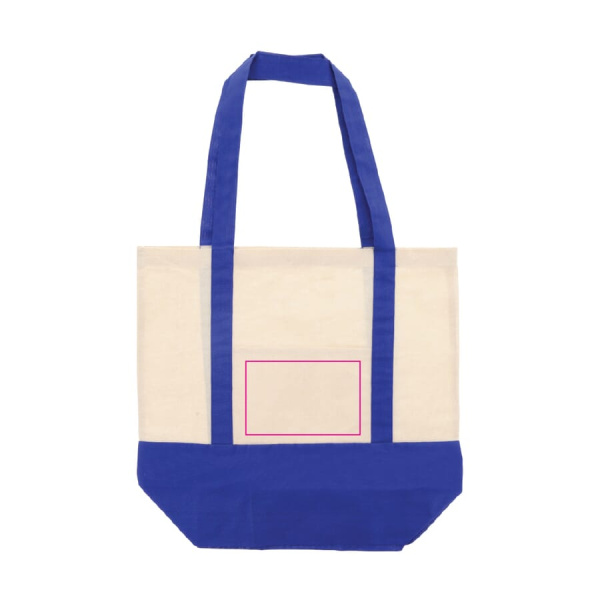 Ostoskasssi OEKO-TEX® puuvilla 140g/m² 40x10x35 cm: Taskussa