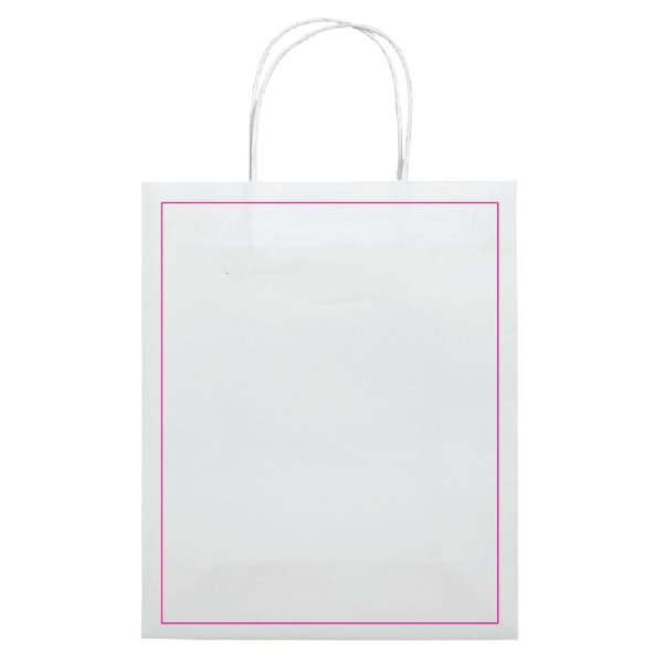 Paper bag with twisted handles 90g/m² 18x8x22 cm: side 1