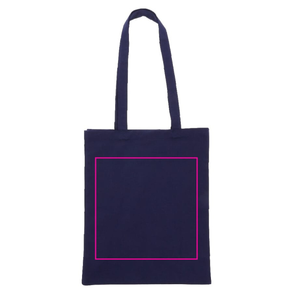 Shoulder bag cotton canvas OEKO-TEX® 280g/m² 32x13x40 cm: side 2