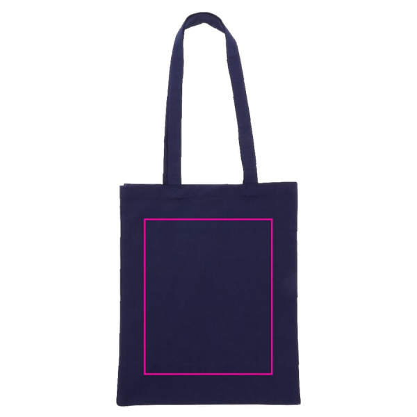Shoulder bag cotton canvas OEKO-TEX® 280g/m² 32x13x40 cm: side 2