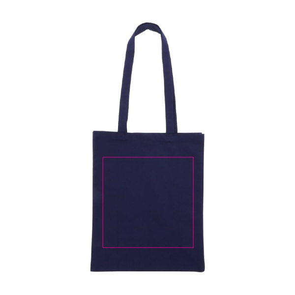 Shoulder bag cotton canvas OEKO-TEX® 280g/m² 32x13x40 cm: side 1