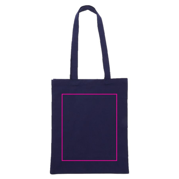 Shoulder bag cotton canvas OEKO-TEX® 280g/m² 32x13x40 cm: side 2