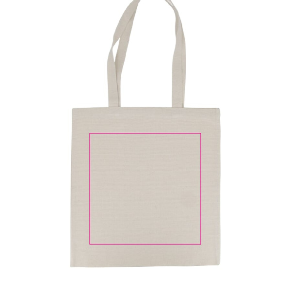 Kott OEKO-TEX® nature pikk 220g/m² 38x42 cm: 1. külg