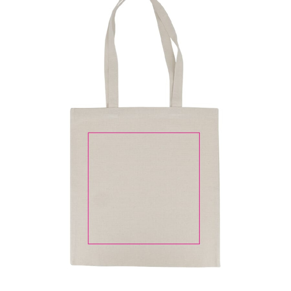 Kott OEKO-TEX® nature pikk 220g/m² 38x42 cm: 2. külg