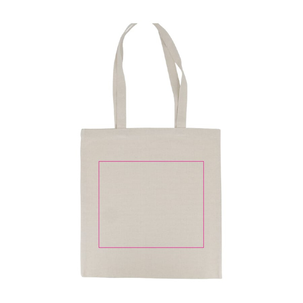 Kott OEKO-TEX® nature pikk 220g/m² 38x42 cm: 2. külg