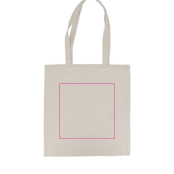 Kott OEKO-TEX® nature pikk 220g/m² 38x42 cm: 1. külg