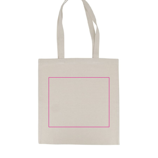 Kott OEKO-TEX® nature pikk 220g/m² 38x42 cm: 2. külg