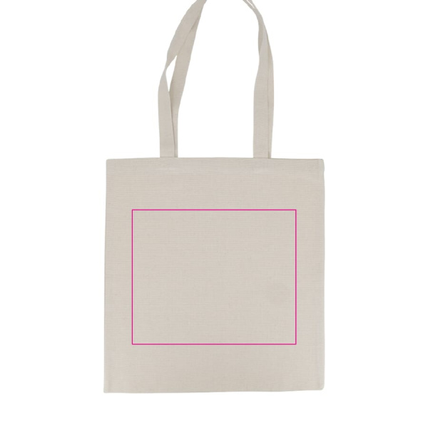 Kott OEKO-TEX® nature pikk 220g/m² 38x42 cm: 1. külg