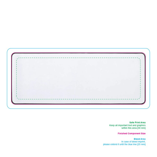 Sublimation Desk Mat 78 x 30 cm: Front side