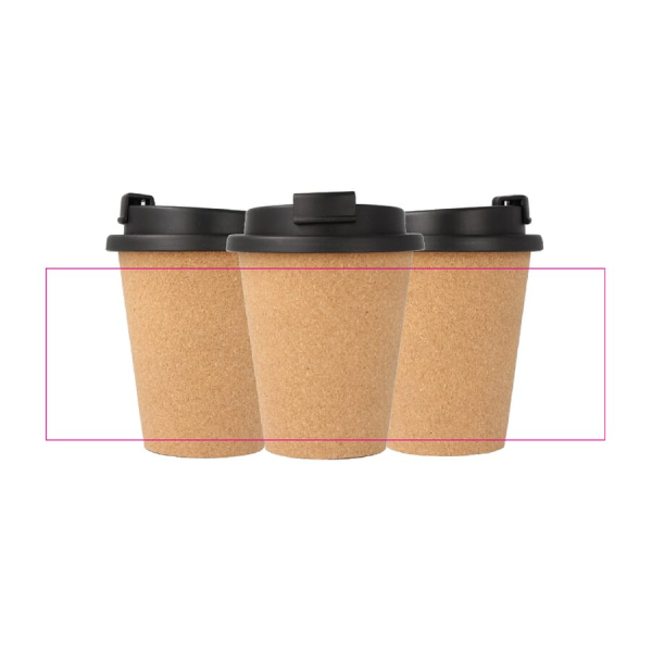 R-PP Kaffekopp i kork 350 ml: Runt om