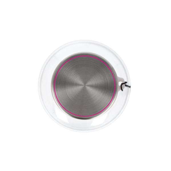 Water bottle Jude R-PET 500 ml: on the lid