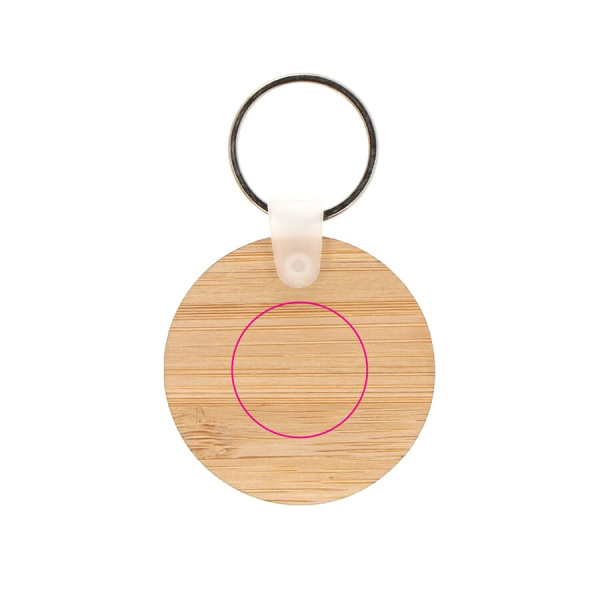 Nyckelring Bambu rund: sida 1