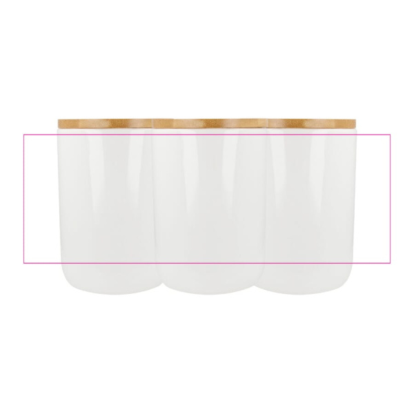Canister Ceramic & Bamboo 900 ml: All around