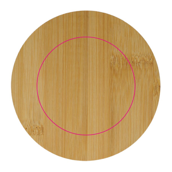 Canister Ceramic & Bamboo 900 ml: on the lid