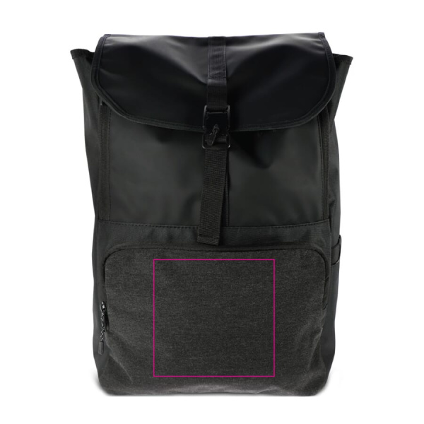 Laptop backpack Liam RPET 20L: On the pocket