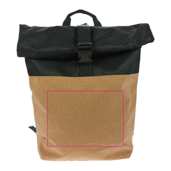 Rolltop Ryggsäck Kork & R-PET 18L: Framsida