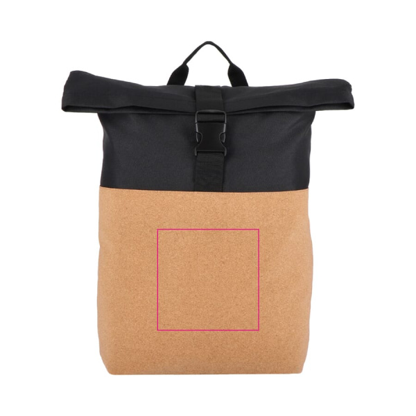 Rolltop Ryggsäck Kork & R-PET 18L: Framsida