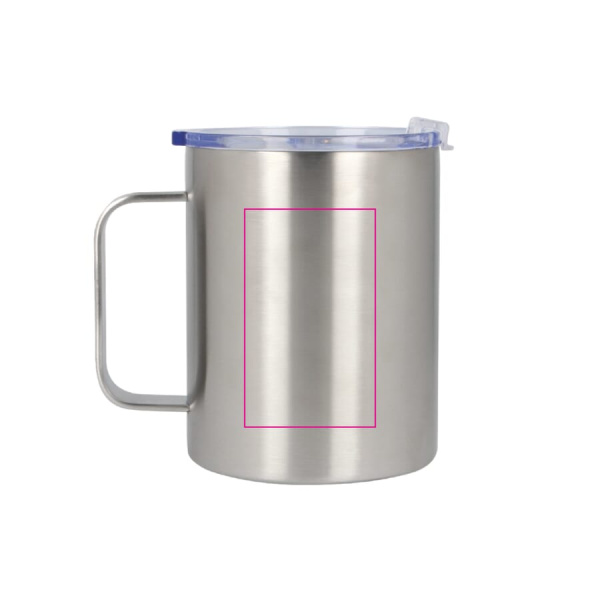 T-ceramic termosmugg Danube med lock 350 ml: höger om örat