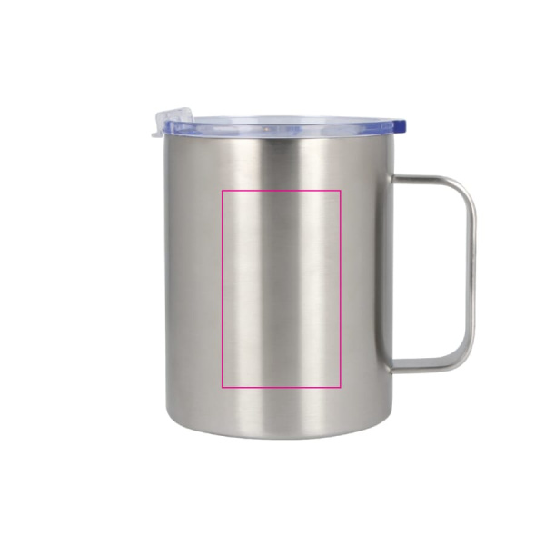 T-ceramic termosmugg Danube med lock 350 ml: vänster om örat