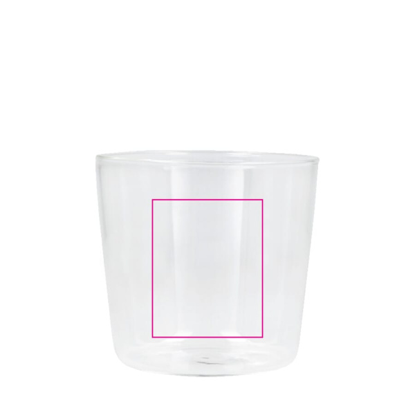 Caraffe 550 ml and drinking glass 250 ml set: on the glass